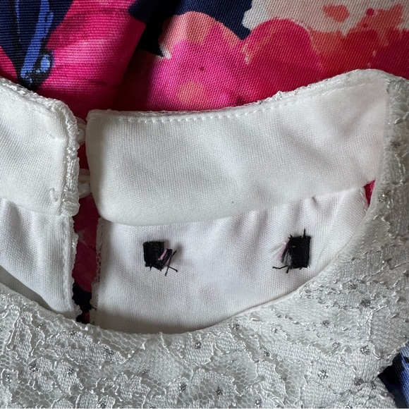 Speechless High Low Floral Dress Lace Embellished Sleeveless Girls 10-12 - Picture 7 of 10